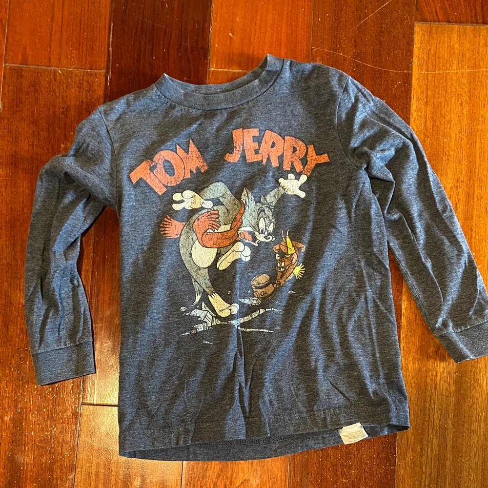 Old Navy Kids Tom & Jerry Graphic Long Sleeve Tee - Blue